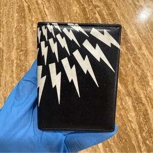 Neil Barrett Black Leather Wallet